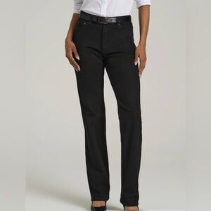 Elegant Black Straight Leg Women's Jeans